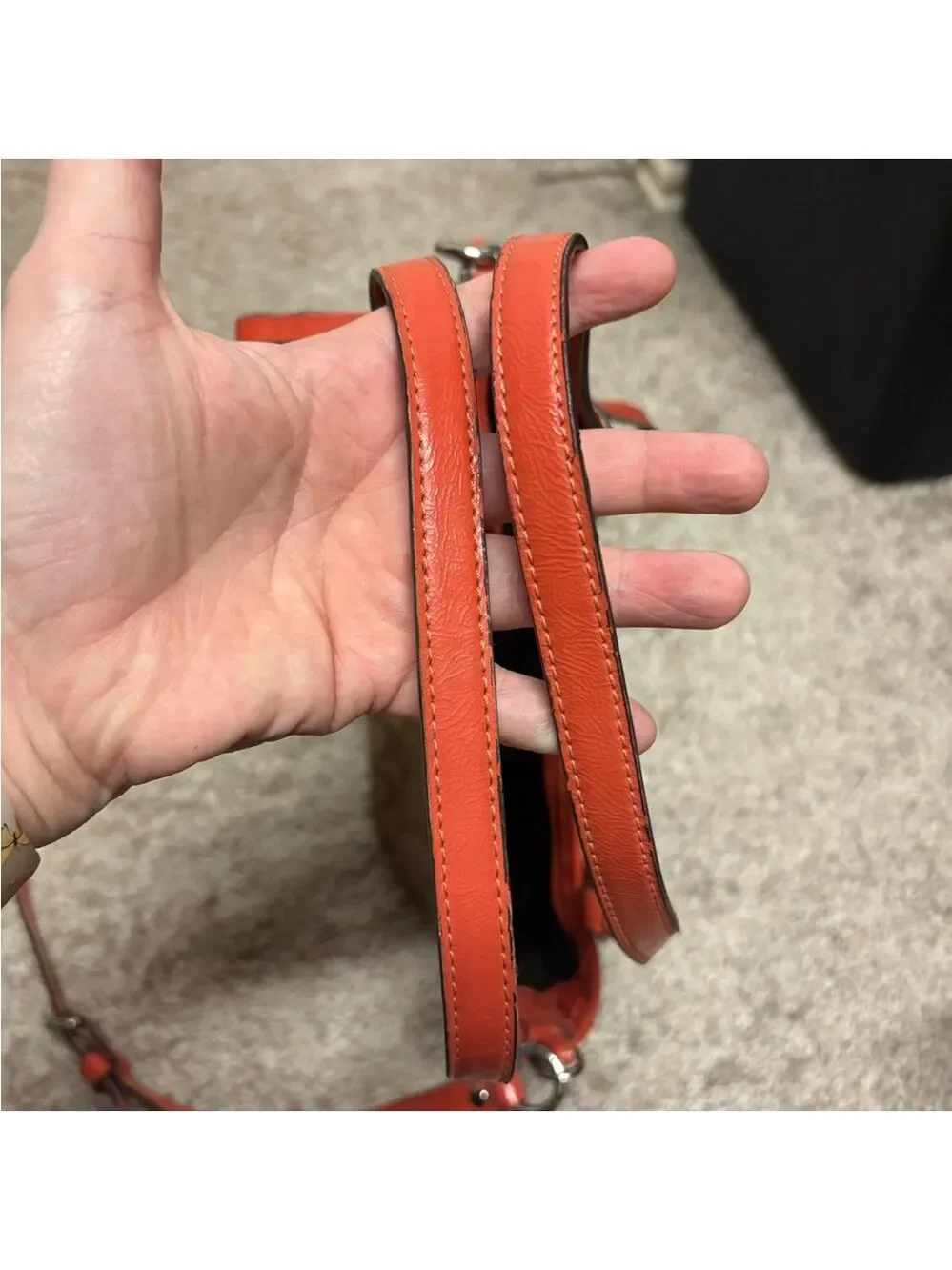 Coach Peyton bag shoulder tote crossbody purse 2012 brown orange clean authentic